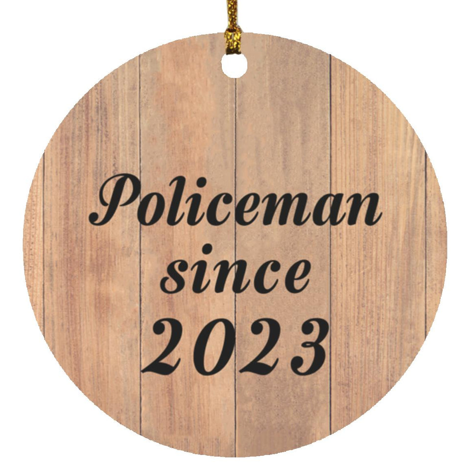 Policeman Since 2023 - Circle Ornament C
