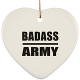 Badass Army - Heart Ornament