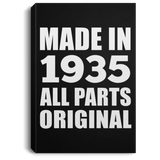 89th Birthday Made in 1935 All Parts Original - Canvas Portrait
