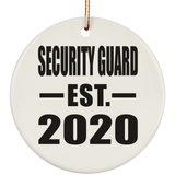 Security Guard Established EST. 2020 - Circle Ornament