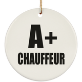 A+ Chauffeur - Circle Ornament