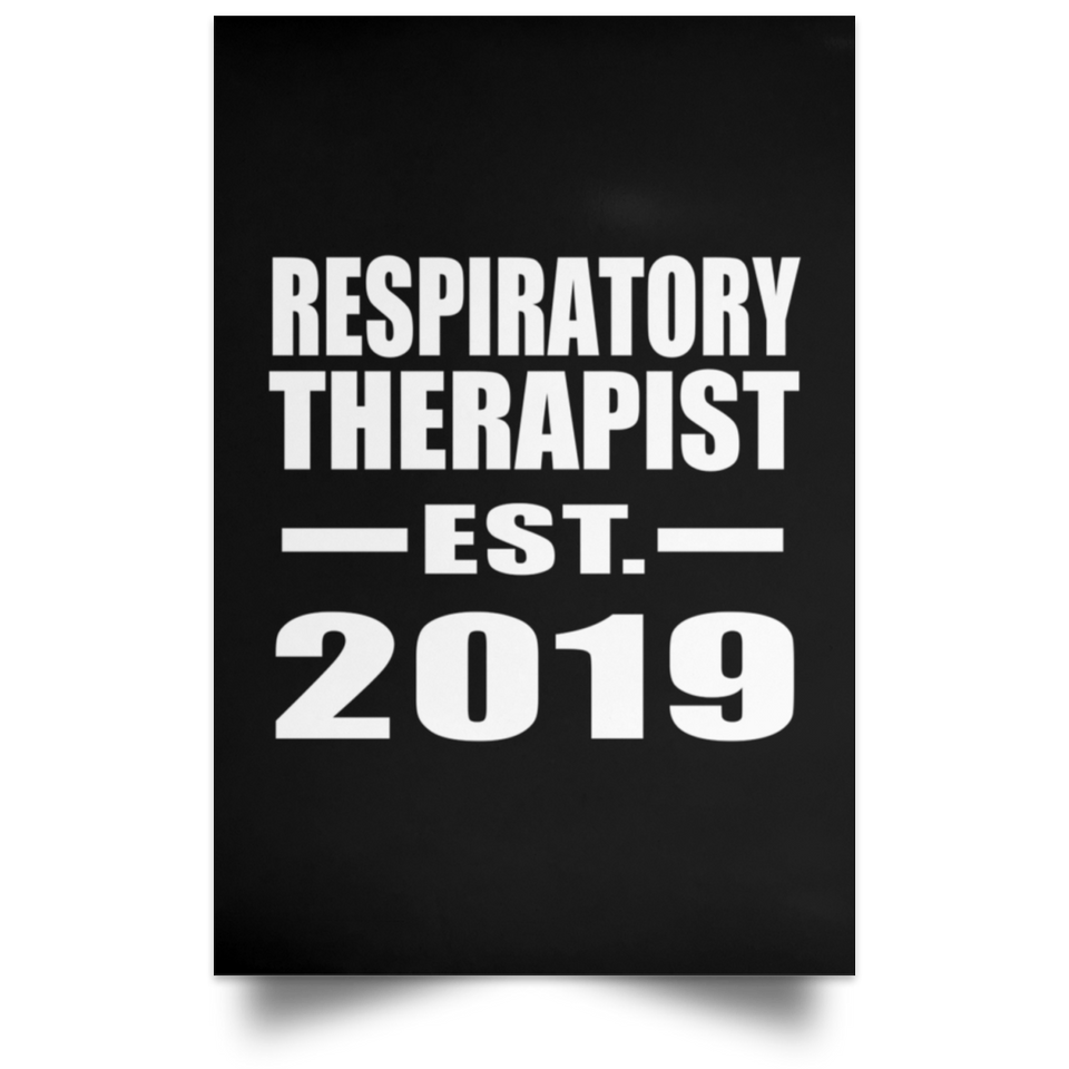 Respiratory Therapist Established EST. 2019 - Poster Portrait