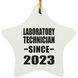 Laboratory Technician Since 2023 - Star Ornament