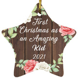 First Christmas As an Amazing Kid 2021 - Star Ornament A