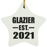 Glazier Established EST. 2021 - Star Ornament