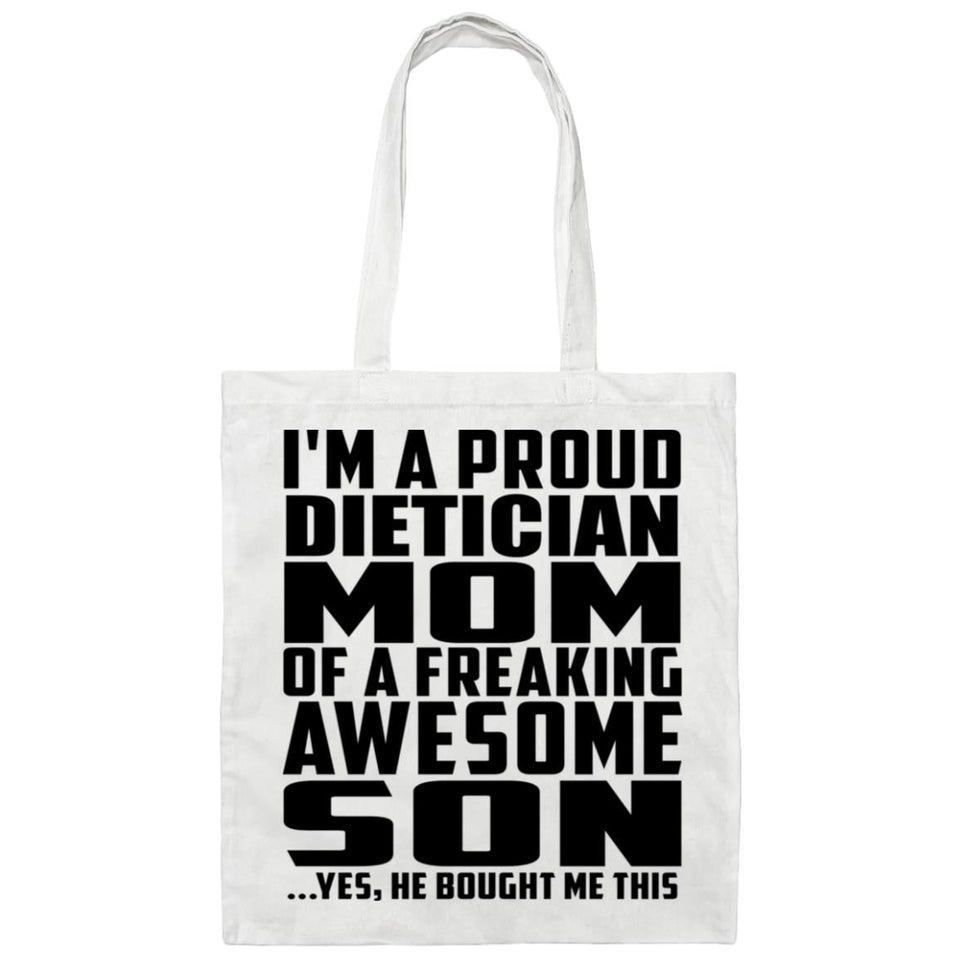 Proud Dietician Mom Of Awesome Son - Tote Bag White