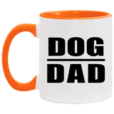 Dog Dad - 11oz Accent Mug Orange
