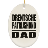 Drentsche Patrijshond Dad - Oval Ornament