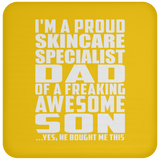 Proud Skincare Specialist Dad Of Awesome Son - Drink Coaster