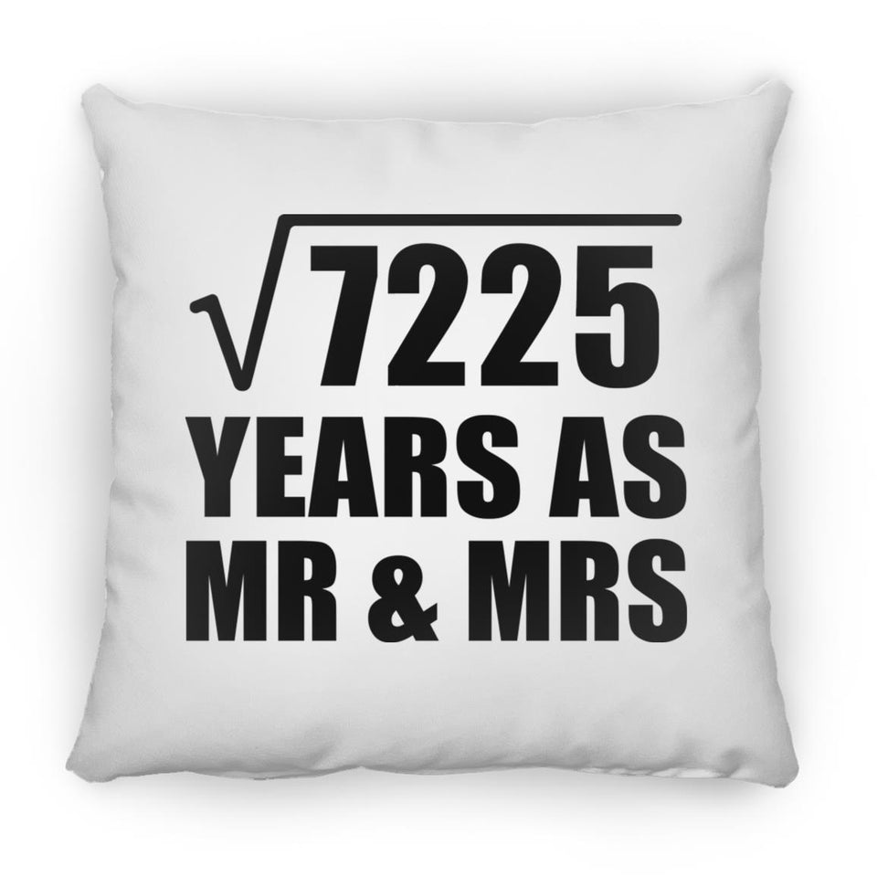 85th Anniversary Square Root of 7225 Years As Mr & Mrs - Throw Pillow
