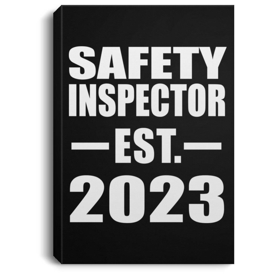 Safety Inspector Established EST. 2023 - Canvas Portrait