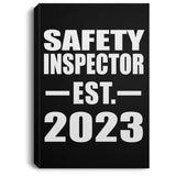 Safety Inspector Established EST. 2023 - Canvas Portrait