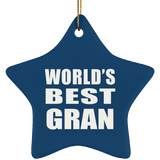 World's Best Gran - Star Ornament