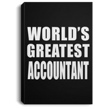 World's Greatest Accountant - Canvas Portrait