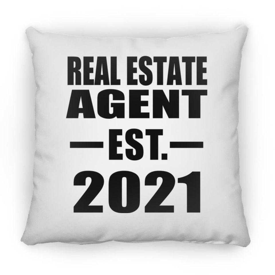 Real Estate Agent Established EST. 2021 - Throw Pillow