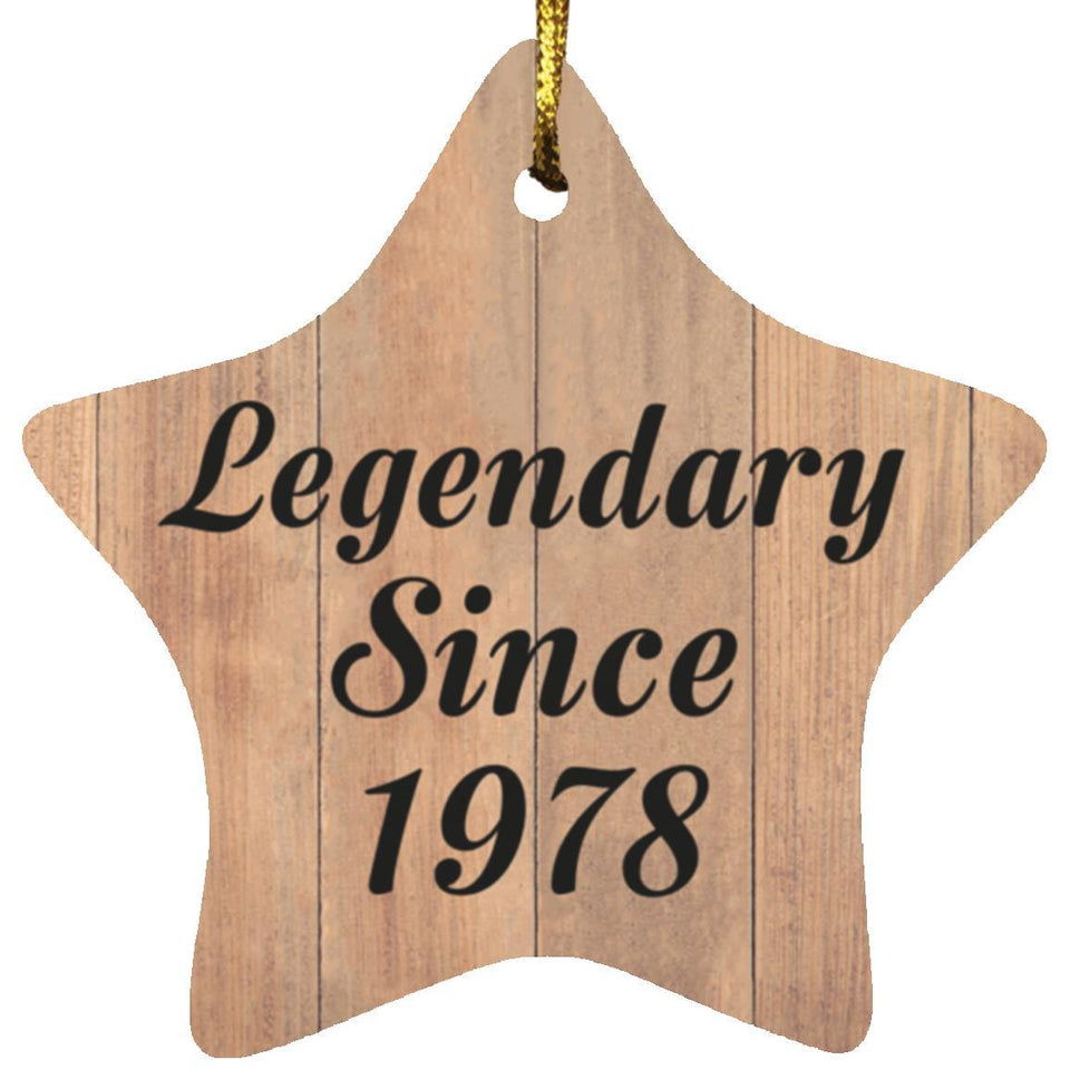 46th Birthday Legendary Since 1978 - Star Ornament C
