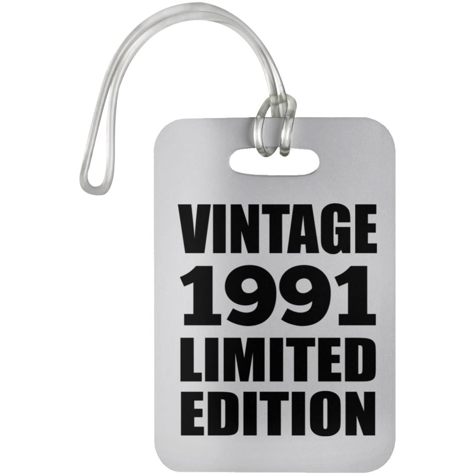 33rd Birthday Vintage 1991 Limited Edition - Luggage Bag Tag