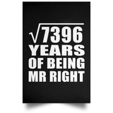 86th Anniversary Square Root of 7396 Years of Being Mr Right - Poster Portrait