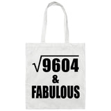 98th Birthday Square Root of 9604 & Fabulous - Tote Bag White