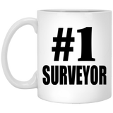 Number One #1 Surveyor - 11 Oz Coffee Mug