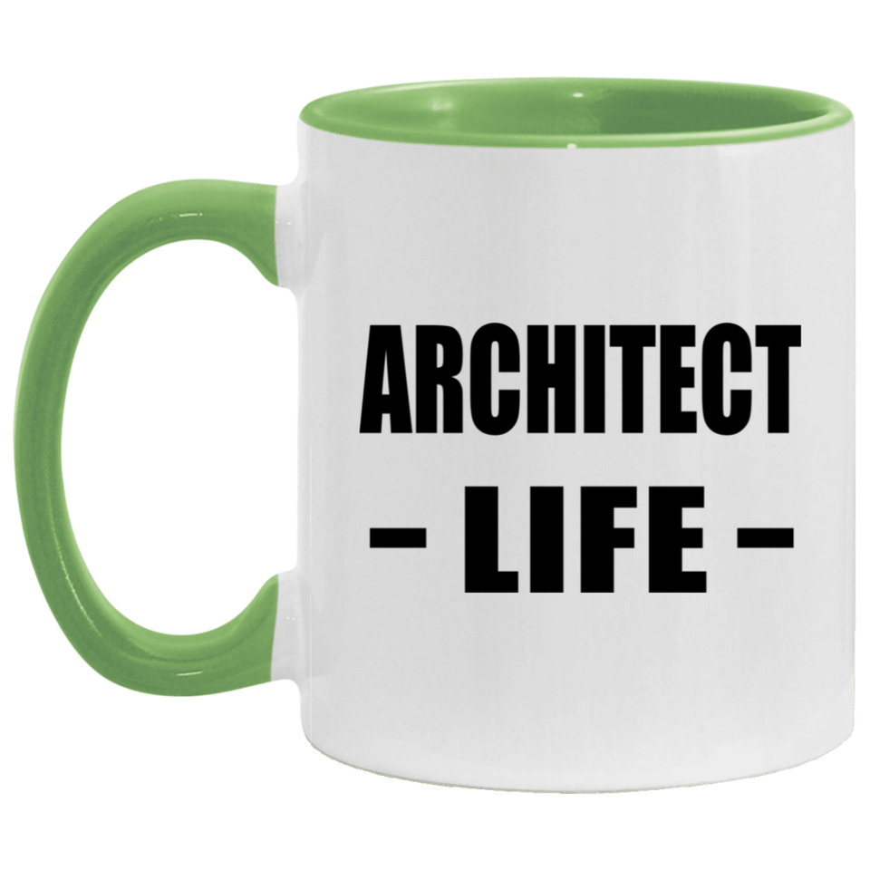Architect Life - 11oz Accent Mug Green