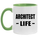 Architect Life - 11oz Accent Mug Green