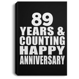 Happy 89th Anniversary 89 Years & Counting - Canvas Portrait