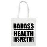 Badass Health Inspector - Tote Bag White
