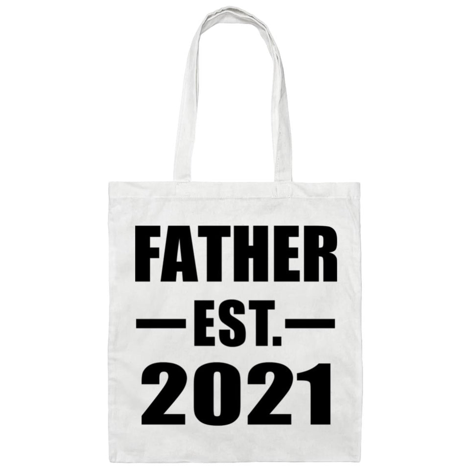 Father Established EST. 2021 - Tote Bag White