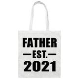 Father Established EST. 2021 - Tote Bag White