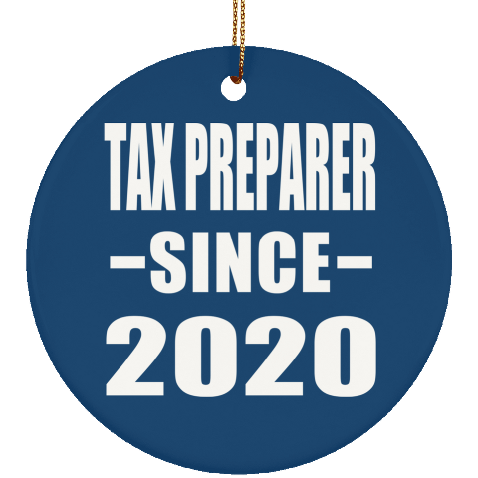 Tax Preparer Since 2020 - Circle Ornament