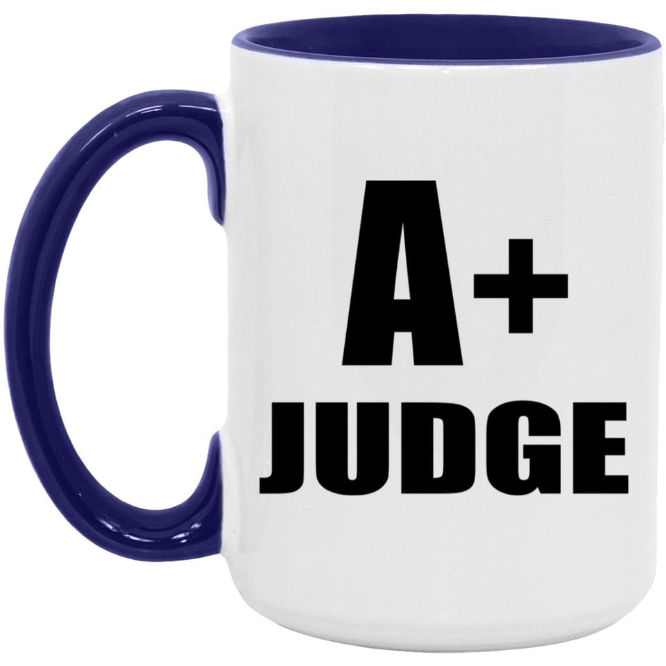 A+ Judge - 15oz Accent Mug Purple
