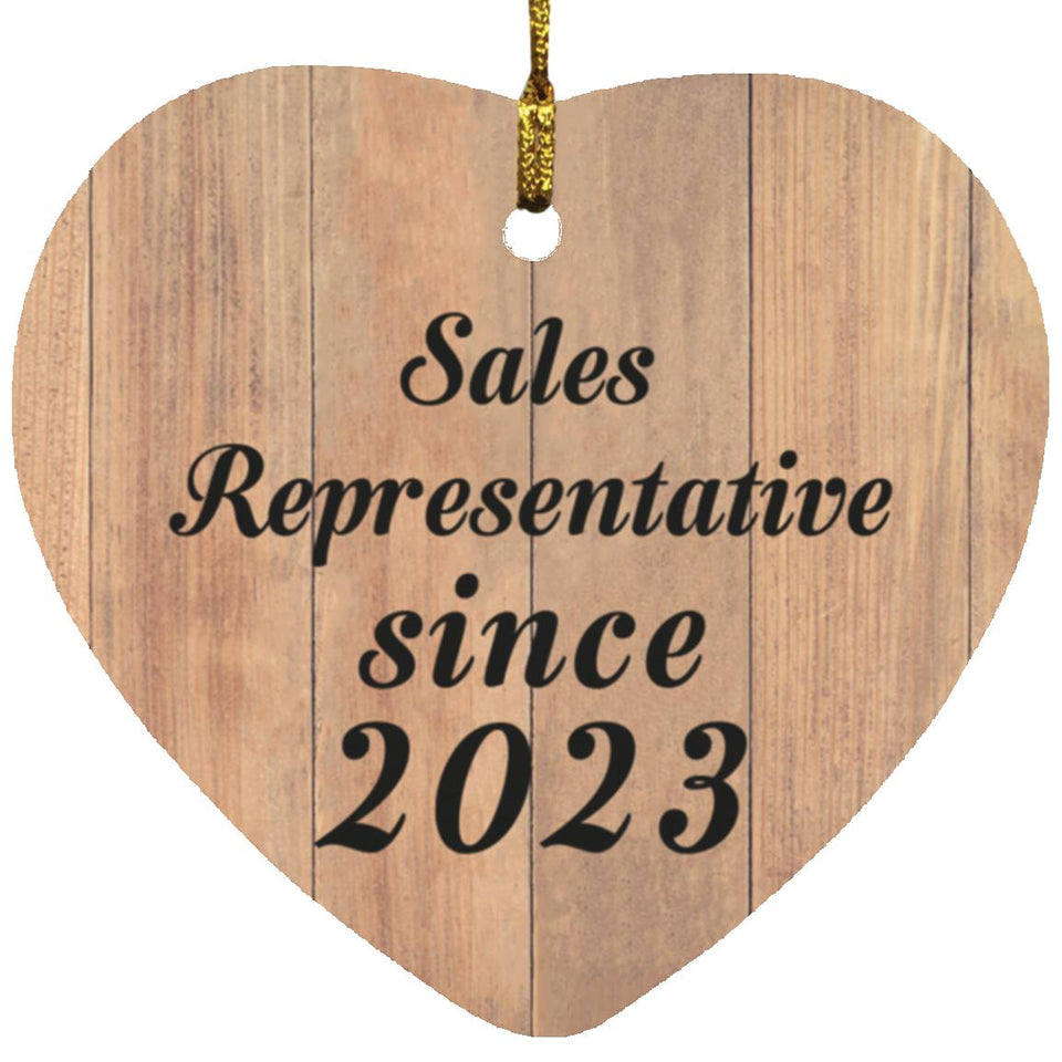 Sales Representative Since 2023 - Heart Ornament C