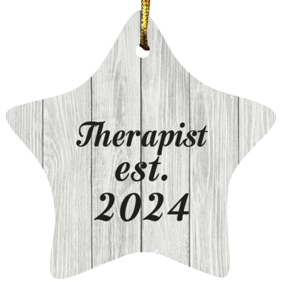 Therapist Established Est. 2024 - Star Ornament F
