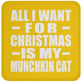 All I Want For Christmas Is My Munchkin Cat - Coaster