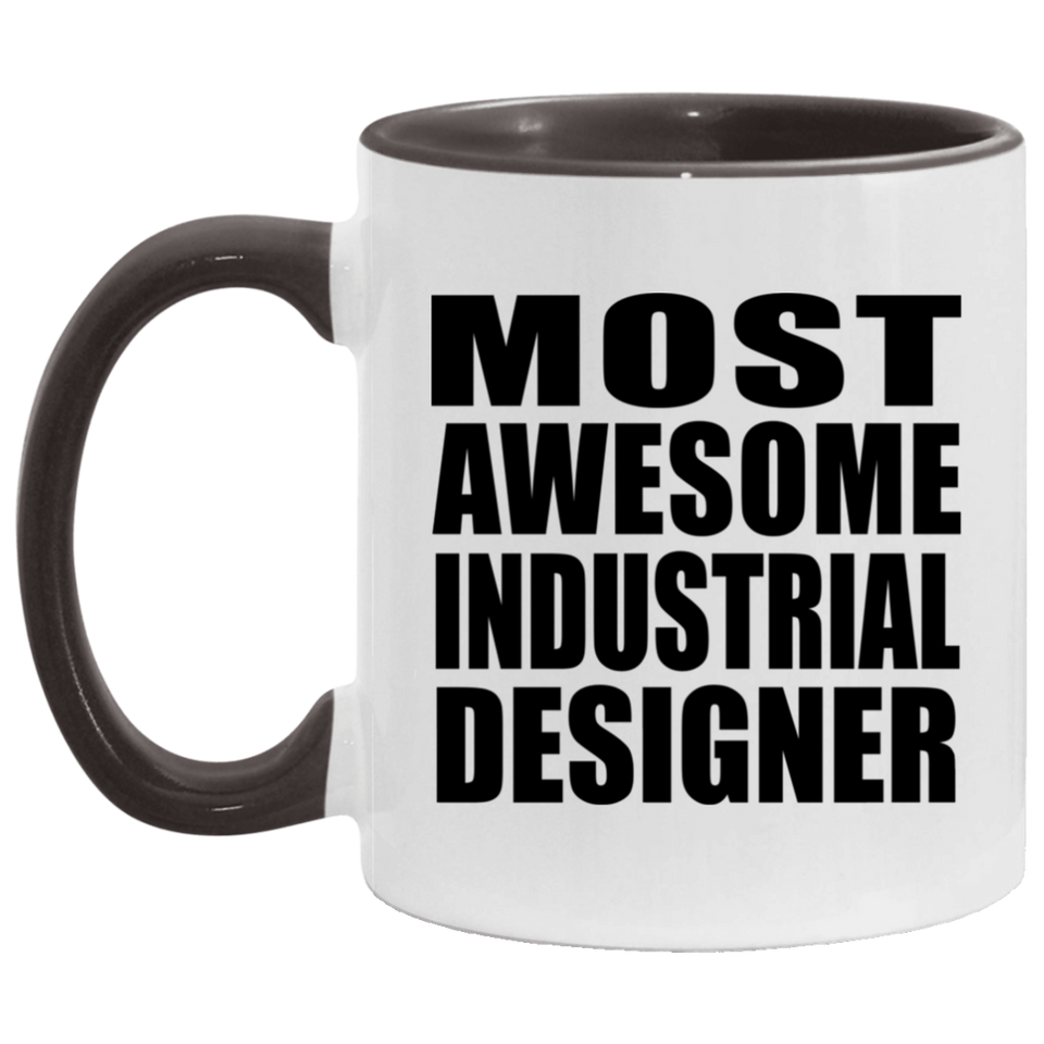 Most Awesome Industrial Designer - 11oz Accent Mug Black