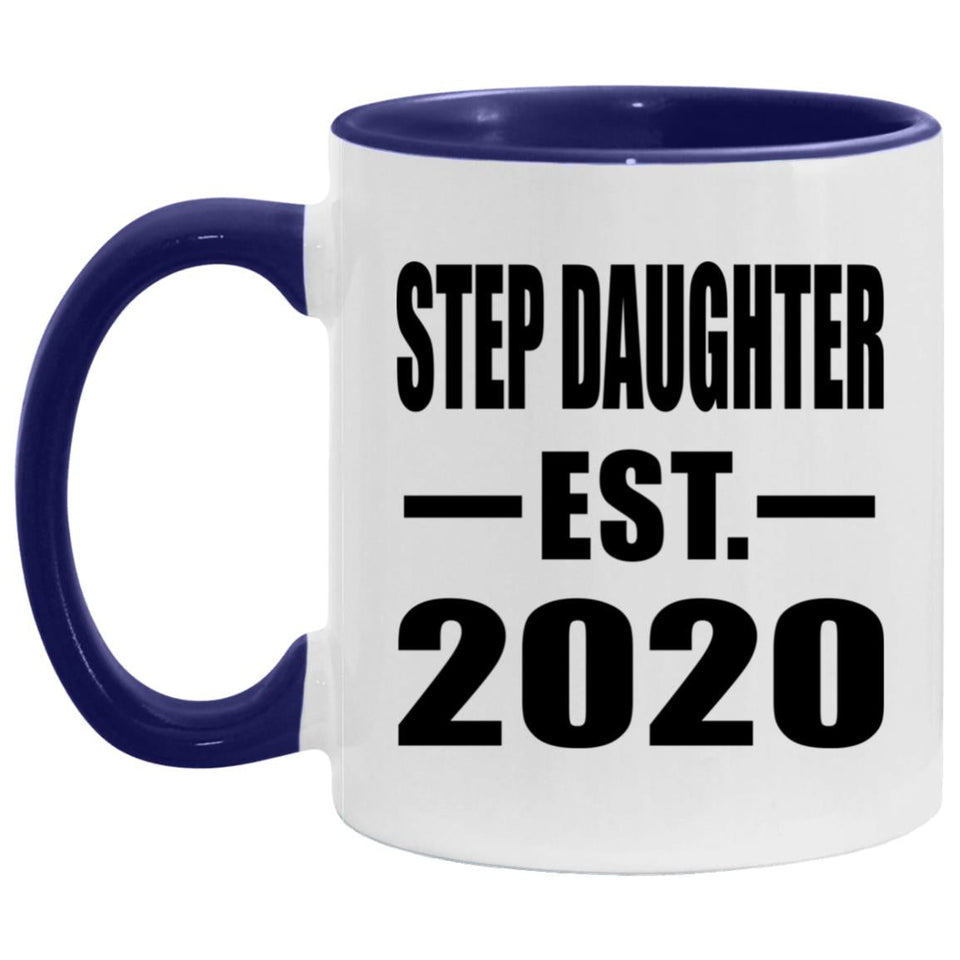 Step Daughter Established EST. 2020 - 11oz Accent Mug Purple