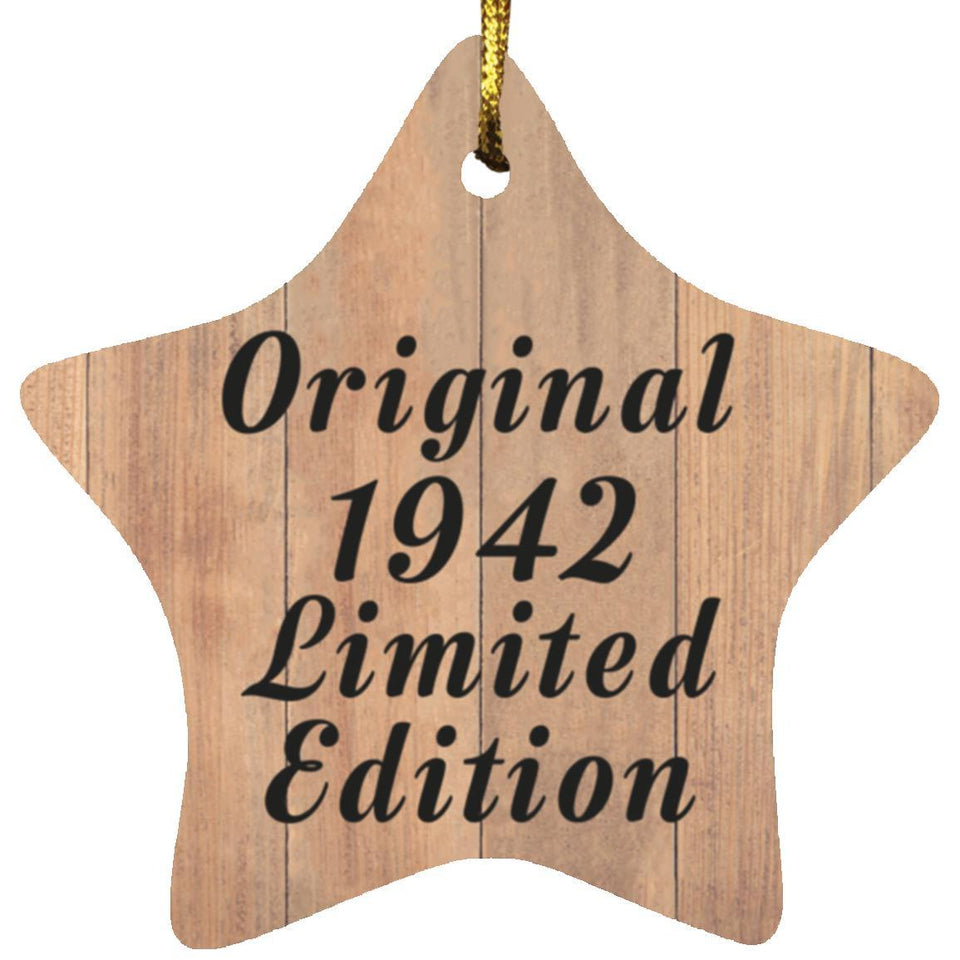 82nd Birthday Original 1942 Limited Edition - Star Ornament C