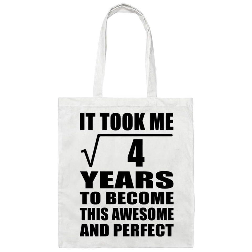 2nd Birthday Took Square Root of 4 Years To Awesome - Tote Bag White