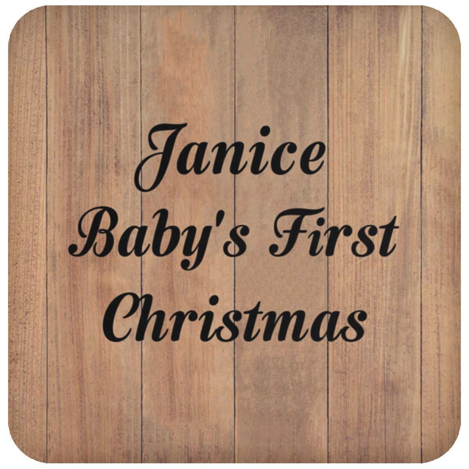 Janice Baby's First Christmas - Drink Coaster C