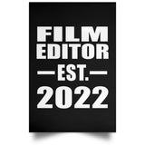 Film Editor Established EST. 2022 - Poster Portrait