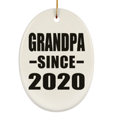 Grandpa Since 2020 - Oval Ornament