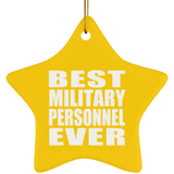 Best Military Personnel Ever - Star Ornament