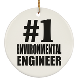 Number One #1 Environmental Engineer - Circle Ornament