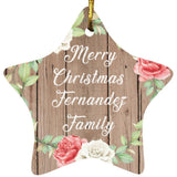 Merry Christmas Fernandez Family - Star Ornament B