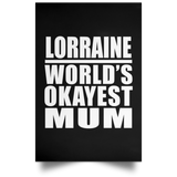 Lorraine World's Okayest Mum - Poster Portrait