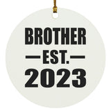 Brother Established EST. 2023 - Circle Ornament