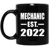 Mechanic Established EST. 2022 - 11oz Coffee Mug Black
