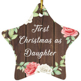 First Christmas As Daughter - Star Ornament A