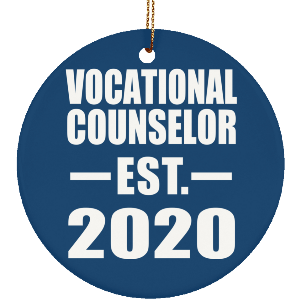 Vocational Counselor Established EST. 2020 - Circle Ornament